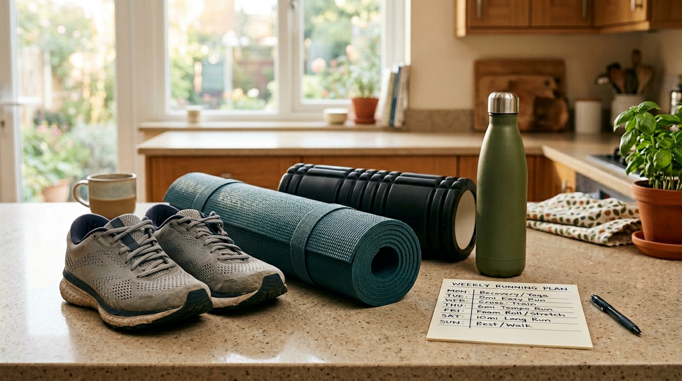 weekly zone 2 running plan with recovery for busy moms